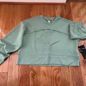 90 Degree by Reflex Sage green scuba sweatshirt